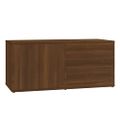 vidaXL TV skrinka hnedý dub 80x34x36 cm spracované drevo