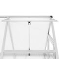 vidaXL Skleník so základovým rámom strieborný 169x114x195 cm hliník
