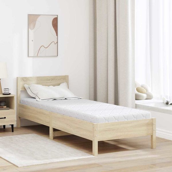 vidaXL Matrac Biela 70 x 200 cm žakárová tkanina