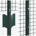 vidaXL Zvarené pletivo s podperami 10 x 1,2 m PVC potiahnutá oceľ