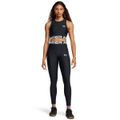 Dámske legíny HeatGear Rib Legging Black - Under Armour, veľkosť L, veľkosť oblečenia L