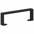 vidaXL Nohy nábytku 12 ks Čierna 311 x 40,5 x 100 mm Železo