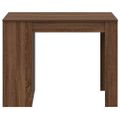 vidaXL Stolík so zásuvkou a policou hnedý dub 102x62x77,5 cm