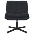 vidaXL Otočné relaxačné kreslo Čierna 63 x 75 x 76 cm Zamat