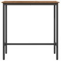 vidaXL stôl Staré drevo 100 x 40 x 100,5 cm Inžinierske drevo a oceľ