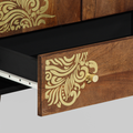 vidaXL Highboard Hnedá 60 x 33 x 100 cm Masívne mango drevo