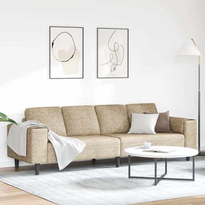 vidaXL Pohovka do obývačky Svetlosivá 250 x 77 x 76 cm