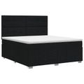 vidaXL Posteľ boxspring s matracom Čierna 160 x 200 cm Látka