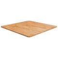 vidaXL Štvorcová stolová doska bledohnedá 70x70x1,5 cm lakovaný dub