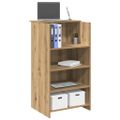 vidaXL Recepčný stôl dub artisan 55x50x103,5 cm kompozitné drevo