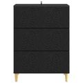 vidaXL Zásuvkový kabinet Čierna 66 x 34,5 x 90 cm Kompozitné drevo