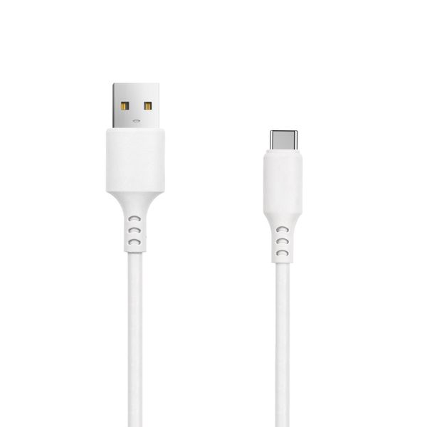 SETTY USB - USB-C kábel 1,0 m 3A biela (GSM106094)