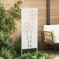 vidaXL Záhradná clona na súkromie Rezací Biela 50 x 140 cm