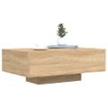 vidaXL konferenčný stolík s LED osvetlením dub sonoma 85x55x31 cm