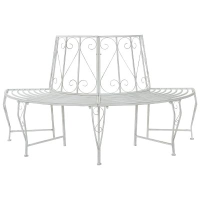 vidaXL Stromová lavička 4-Počet miest 160 x 80 x 89 cm Oceľ