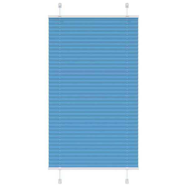vidaXL Plisovaná roleta modrá 70x100 cm Šírka látky 69,4 cm Polyester
