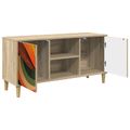 vidaXL TV skrinka BONN 102 x 33 x 50 cm Sonoma Kompozitné drevo