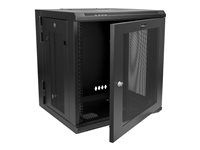 12U Vented Cabinet (RK1224WALHM) - Rozvádzačová skriňa - montáž na stenu - čierna - 12U