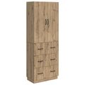 vidaXL Sada skríň 2 ks 66 x 34,5 x 87 cm Kompozitné drevo Dub artisan