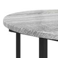 vidaXL Sada príručných stolíkov 2 ks Sivá 50 x 50 x 50,5 cm