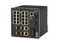 Cisco Industrial Ethernet 2000 Series - Přepínač - řízený - 16 x 10/100 + 2 x kombinace Gigabit SFP + 2 x Fast Ethernet SFP - lze montovat na konzolu DIN