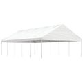 vidaXL Altánok so strechou, biely 11,15x5,88x3,75 m, polyetylén
