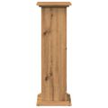 vidaXL Stojan na monitor s policou dub artisan 31x30x90 cm komp. drevo