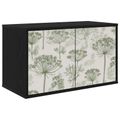 vidaXL Nástenný TV kabinet GOTHA 69 x 33 x 40 cm Čierny dub