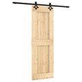 vidaXL Posuvné dvere 70 x 210 cm Masívne borovicové drevo (neupravené)