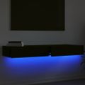 vidaXL TV skrinky s LED svetlami 2 ks čierne 60x35x15,5 cm