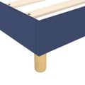 vidaXL Posteľný rám s boxspringom Modrá 80x200cm Látka
