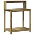 vidaXL Stôl na presádzanie s policami 82,5x50x109,5 cm impreg.borovica