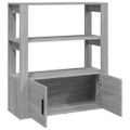 vidaXL Komoda sivý dub sonoma 80x30x90 cm spracované drevo