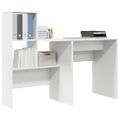 vidaXL Stôl Biela Kompozitné drevo 131,5 x 50 x 106,5 cm