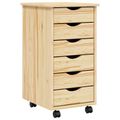 vidaXL Mobilný úložný kabinet s priehradkami MOSS 34 x 39 x 65,5 cm