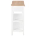 vidaXL Komoda z drevotriesky biela 110x35x80 cm