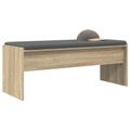 vidaXL Predsieňová lavica s vankúšom Sonoma dub 103 x 38 x 40 cm