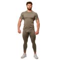 Bežecké legíny Pulse Vetiver - GymBeam, veľkosť M, veľkosť oblečenia M