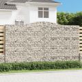 vidaXL Oblúkový gabionový kôš 2 ks 400x50x220/240cm pozinkované železo