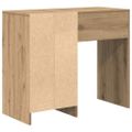 vidaXL Stôl Remeselný dub Kompozitné drevo 90 x 37,5 x 75 cm