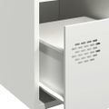 vidaXL Komoda biela 68x39x73,5 cm oceľ valcovaná za studena