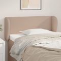 vidaXL Čelo postele so záhybmi kapučínové 93x23x78/88 cm umelá koža
