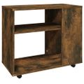 vidaXL Bočný stolík údený dub 70x35x60,5 cm spracované drevo