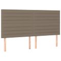 vidaXL Posteľný rám boxspring s matracom sivohned 160x200 cm látka