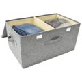 vidaXL Úložné boxy 2 ks látkové 50x30x25 cm sivé