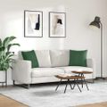 vidaXL Vankúše na pohovku 2 pcs Tmavozelená 45 x 45 cm