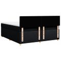 vidaXL Posteľný rám boxspring s matracom čierny 180x200 cm látka