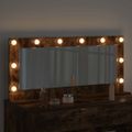 vidaXL Toaletné zrkadlo Dymová dub 100 x 45 x 18 cm Obdĺžnikový