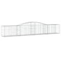 vidaXL Oblúkový gabionový kôš 15 ks 400x50x60/80 cm pozinkované železo