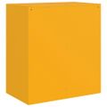 vidaXL Komoda horčicovožltá 67x39x73 cm oceľ